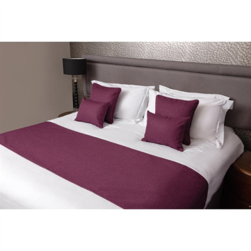 Comfort Windsor Texture Effect Finish Bed Runner Single 63 x 165cm - Beetroot