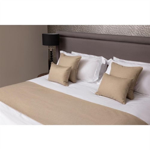 Comfort Windsor Texture Effect Finish Bed Runner Single 63 x 165cm - Pebble
