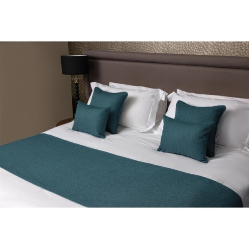 Comfort Windsor Texture Effect Finish Bed Runner Single 63 x 165cm - Teal