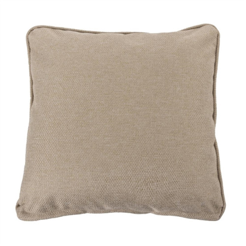 Comfort Collection Piped Cushion Square 45 x 45cm - Pebble