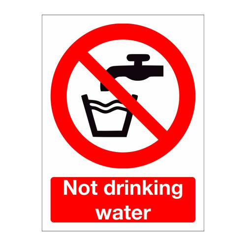 Not Drinking Water Sticker 10 x 15cm 