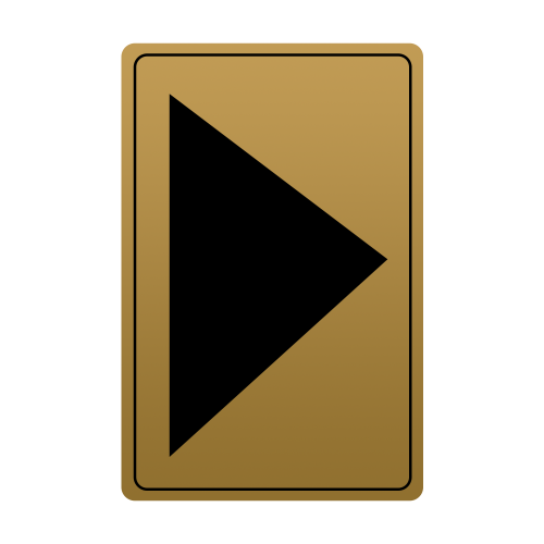 Gold Adhesive Arrow Direction Sign 13 x 8cm