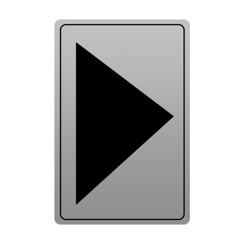 Adhesive&Acirc;&nbsp;Arrow Direction&Acirc;&nbsp;Sign&Acirc;&nbsp;13 x 8cm - Silver