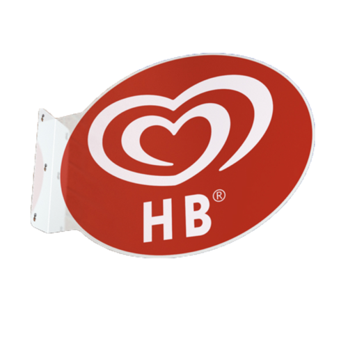 Custom Metal Oval Sign 61 x 40 x 5cm