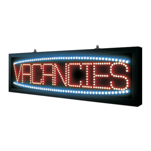 Vacancies LED Indoor Display Sign 61 x 18 x 4cm