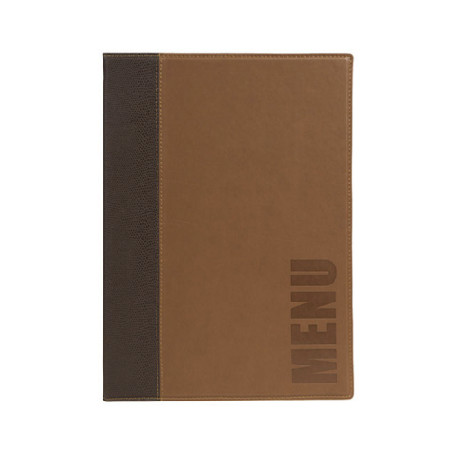 Brown Faux Leather A5 Menu (Box of 5)