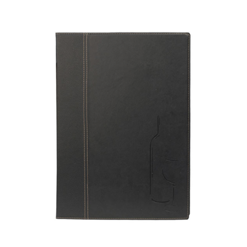 Black Faux Leather A4 Wine List Menu (Box of 5)