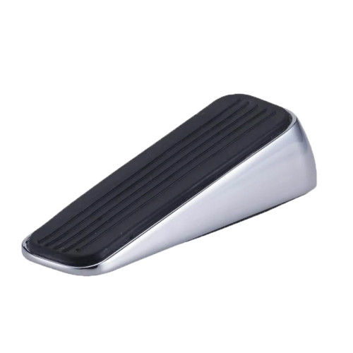 Chrome Wedge Door Stopper 12 x 3cm