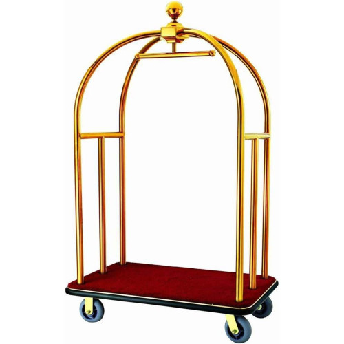 Gold Birdcage Luggage Trolley 105 x 90cm
