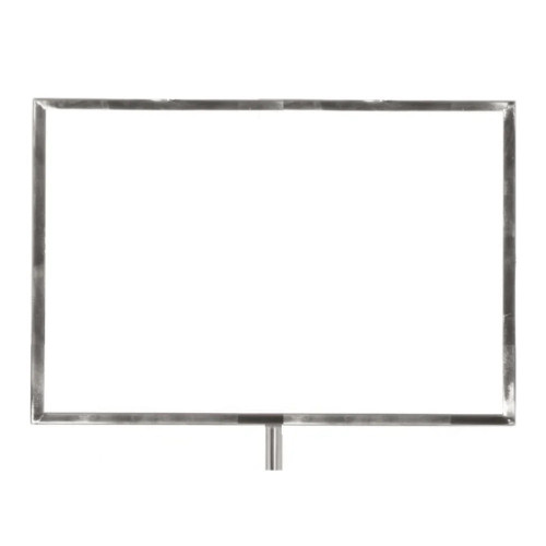 Silver Landscape Stanchion A4 Display Frame