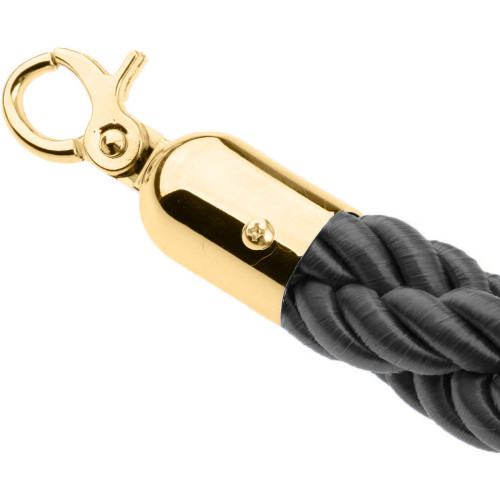 Gold and Black Barrier Rope 1.5m