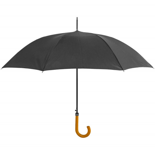 Black Umbrella with Wooden Handle 69cm (Box of 24)