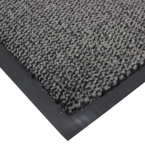 Grey & Black Commodore Runner Mat 120 x 170cm