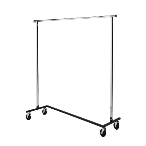 Chrome Heavy Duty Mobile Coat Rack 148 x 61 x 189cm