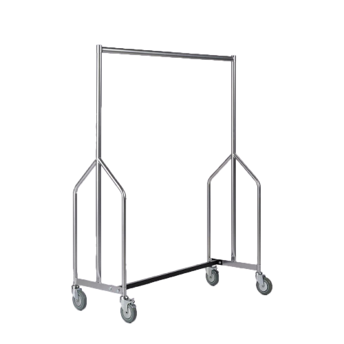 Steel Heavy Duty Mobile Coat Rack 120 x 50 x 167cm