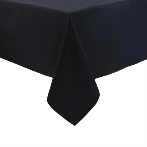 Black Polyester Table Cloth 135 x 135cm