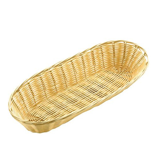 Loaf Poly Rattan Basket (H7 x W38 x D15cm)