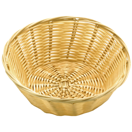 Round Poly Rattan Basket (H7 x W22 x D22cm)