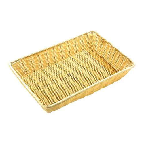 Rectangle Poly-Rattan Basket 40 x 28 x 7cm