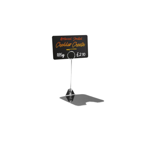 Stainless Steel Buffet Display Ticket Holder 10cm (Box of 10)