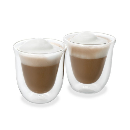 Double Walled Glass Cappuccino Mugs 200ml | 7oz (Set of 2)