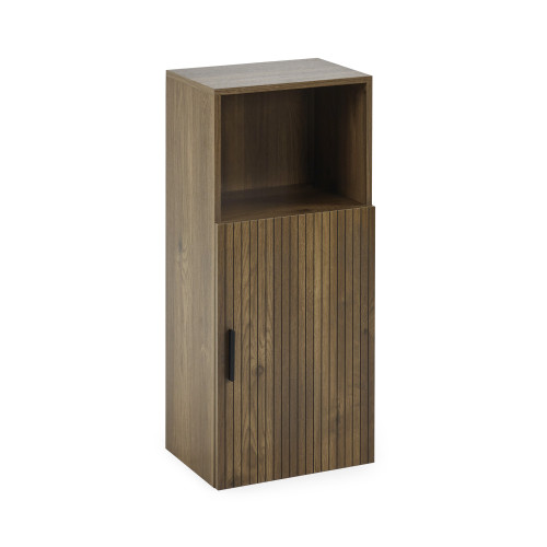 Hampshire Walnut Effect Bathroom Storage Cabinet (H90 x W40 x D30cm)