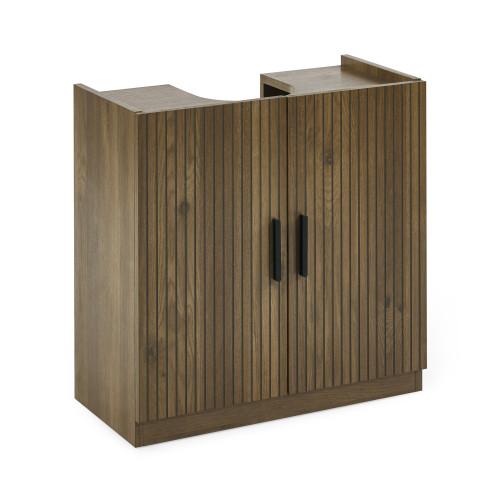 Hampshire Walnut Effect Under Sink Bathroom Storage Unit (H60 x W60 x D30cm)