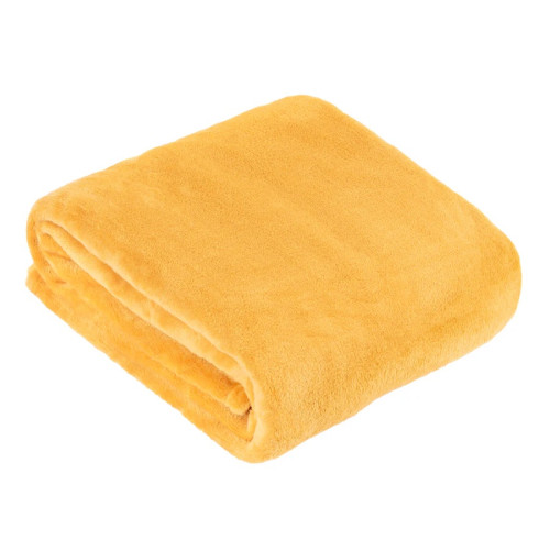 Furn Harrow Fleece Throw 140 x 180cm - Ochre