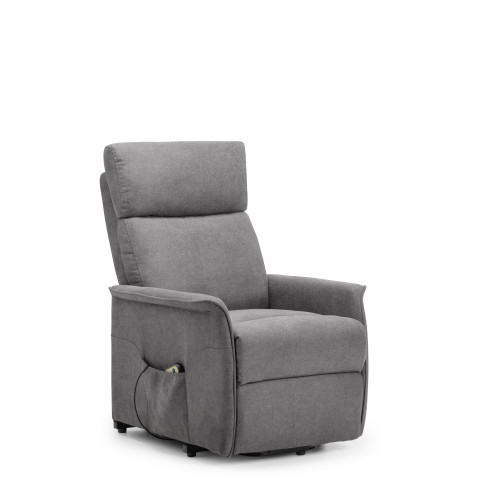 Helena Charcoal Linen Lift, Rise and Recliner Chair (D84 x W67 x H99)