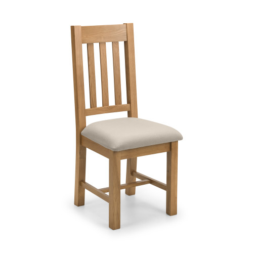 Set of 2 Hereford Oak Dining Chairs (D53 x W45 x H105)