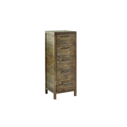 Heritage Pine FSC Mix 5 Drawer Tall Chest (D44 x W48 x H125cm)