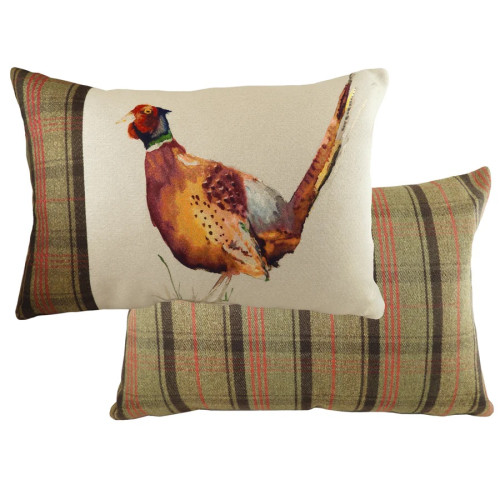 Evans Lichfield Hunter Polyester Filled Rectangular Cushion 40 x 60cm - Pheasant