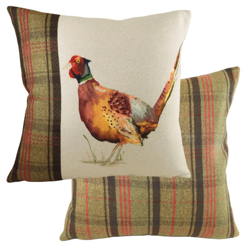 Evans Lichfield Hunter Polyester Filled Cushion 43 x 43cm - Pheasant