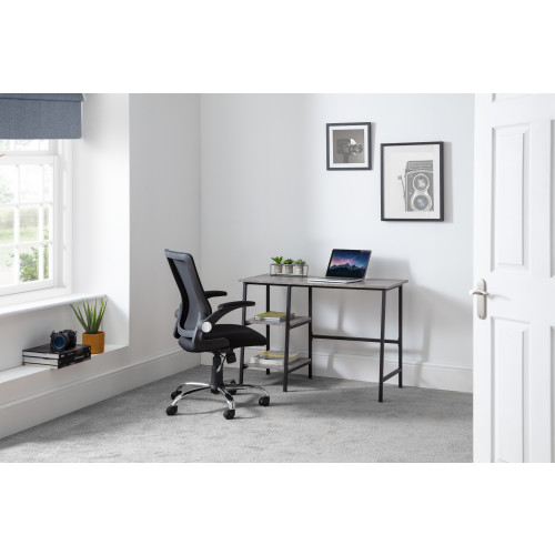 Imola Black Mesh with Chrome Finish Office Chair (D65 x W65 x H96-106)