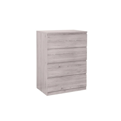 Jupiter Grey Oak 4 Drawer Chest (D50 x W82 x H111cm)