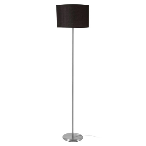Forma Waffle Effect Shade Black Floor Lamp (H158 x W36 x D36cm)