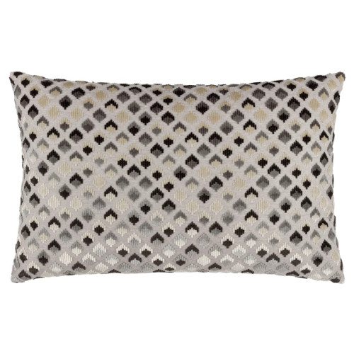 Paoletti Lexington Polyester Filled Rectangle Cushion 40 x 60cm - Grey/Black
