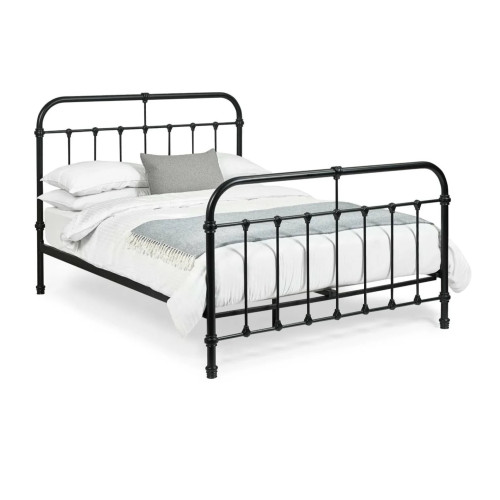 Logan Black Satin Finish HFE Metal Bed - King (D208.5 x W157 x H120cm)