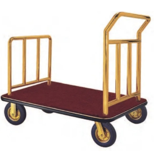 Gold Platform Luggage Trolley 108 x 65cm