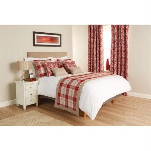 Luxury Chatsworth Bordered Bed Runner - Slate