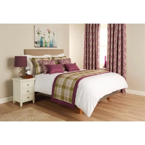 Luxury Chatsworth Bordered Bed Runner - Petrol