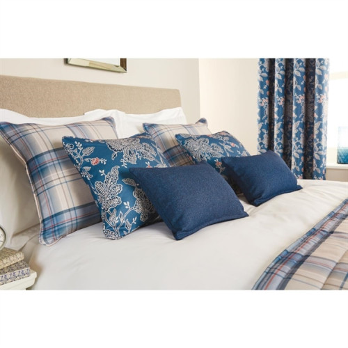Luxury Chatsworth Piped Square Cushion 55 x 55cm - Petrol