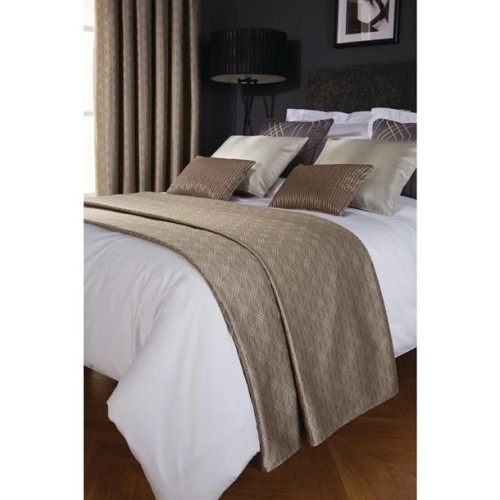 Luxury Deco Shard Bed Runner - Biscuit
