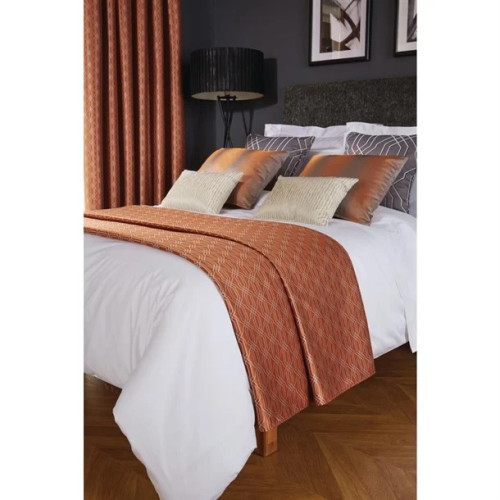 Luxury Deco Shard Bed Runner - Copper