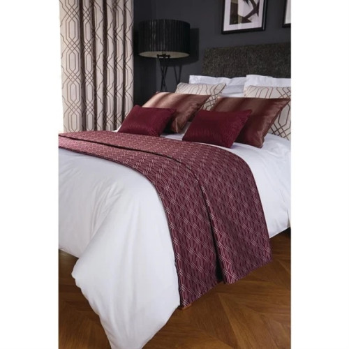 Luxury Deco Shard Bed Runner - Damson