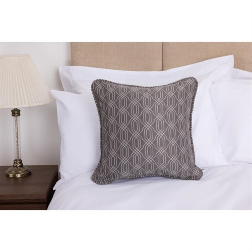 Luxury Deco Shard Piped Square Cushion 44 x 44cm - Cobalt