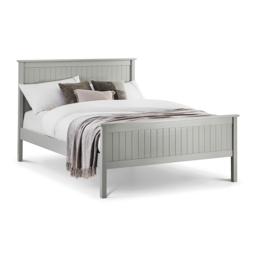 Maine Dove Grey Bed - Double (D200 x W149 x H110cm)