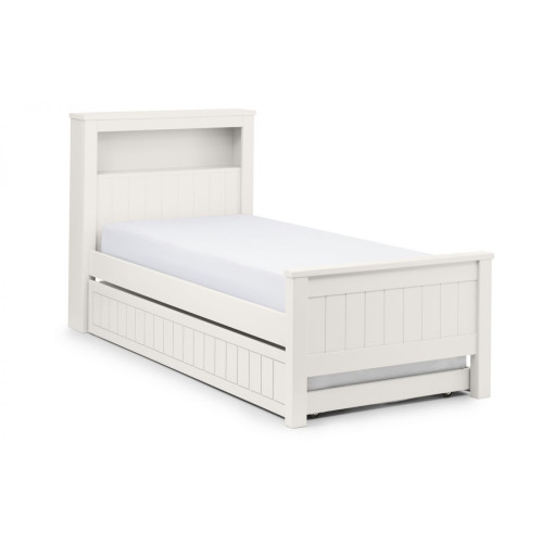 Maine Surf White Bookcase Bed - Single (D214 x W104 x H114cm)