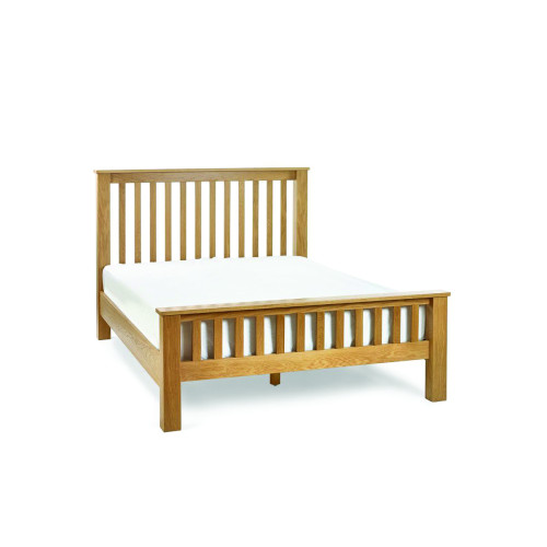 Mallory Oak FSC Mix HFE Wooden Bed - Double (D209 x W148 x H110cm)