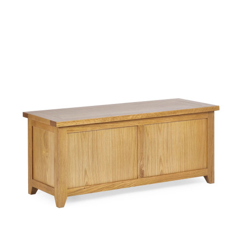 Mallory Oak FSC Mix Storage Bench (D40 x W105 x H45cm)